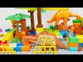 Satisfying Building Blocks☆Marble Run ASMR Dinosaurs Brachiosaurus Parent and Child Course