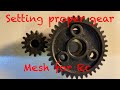 Setting proper RC gear mesh