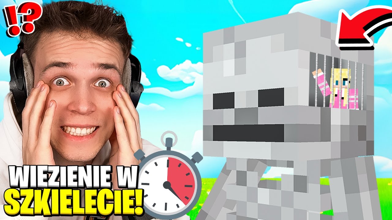 ZAMKNĄŁEM MILKY W WIĘZIENIU SZKIELETA W MINECRAFT!
