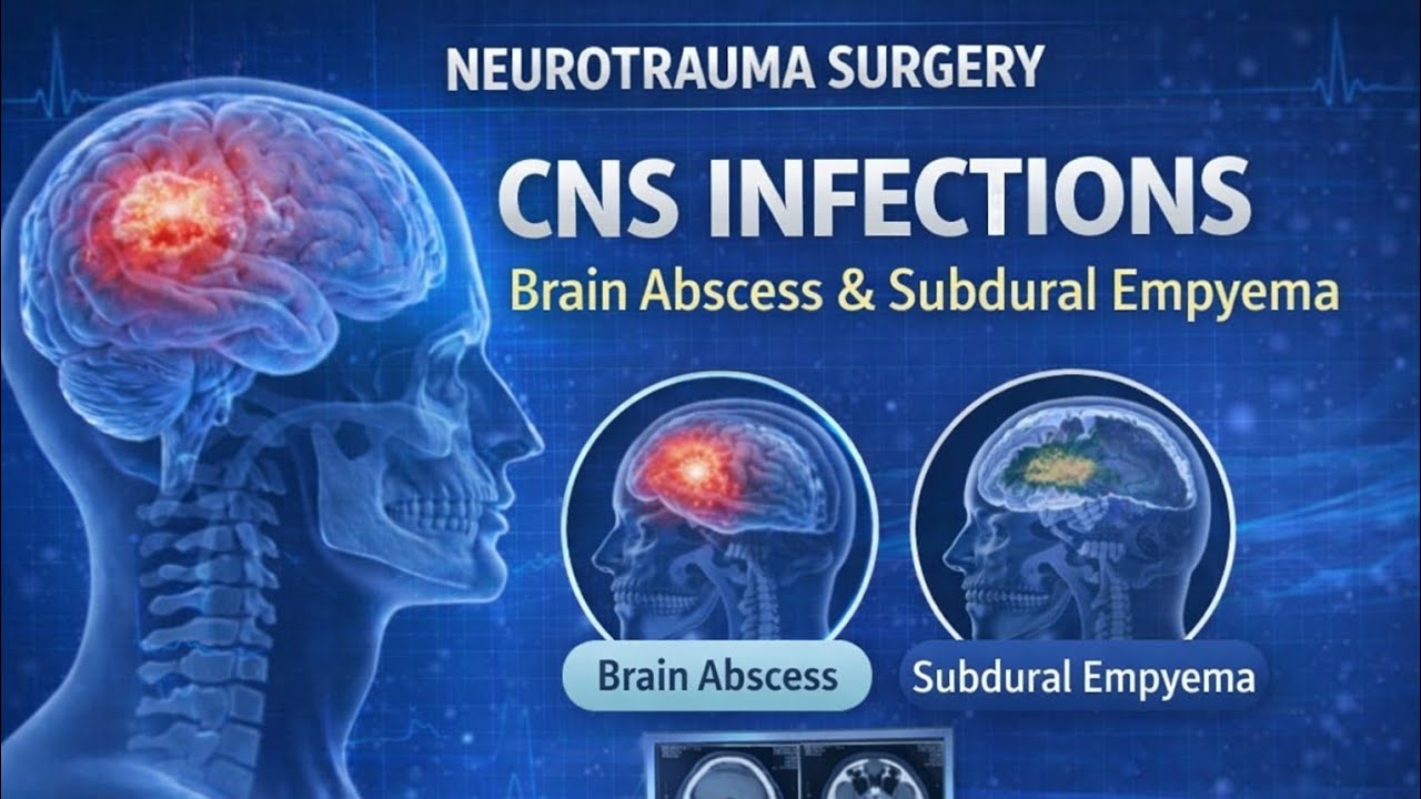  CNS Infections Explained | Brain Abscess & Subdural Empyema | Neurotrauma Surgery Lecture"