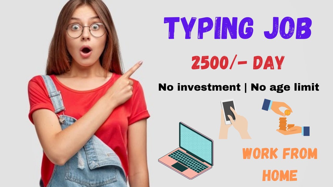 Typing jobs From home | Part-time jobs for freshers | Sign In and Start Work 