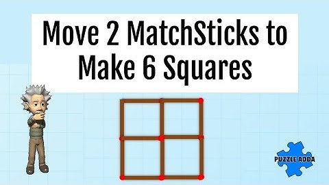 Move 2 Matchsticks to Make 6 Squares | Mind-Blowing Matchstick Puzzle Challenge