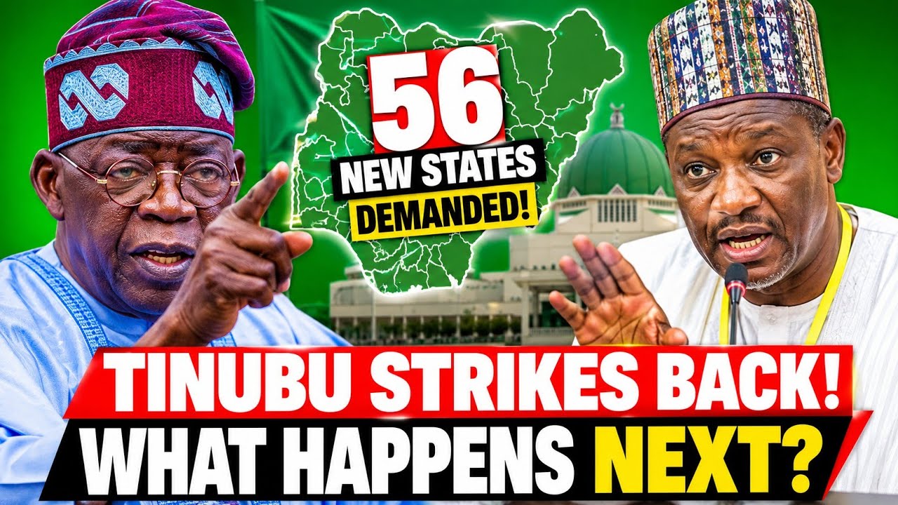 BREAKING: TINUBU STRIKES BACK! 56 New States Demanded— What Happens to Nigeria’s State Creation Plan