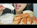 ASMR KING CRAB ALFREDO CHEESE FONDUE (EATING SOUNDS) NO TALKING | SAS-ASMR