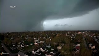 Timelapse of Lena, Illinois tornado