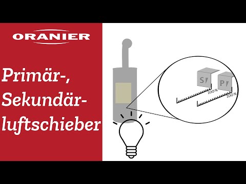 ORANIER - Anheizen mit Primär- und Sekundärluftschieber - YouTube