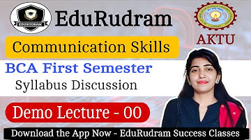 Communication Skills || BCA || Syllabus Discussion || AKTU || by Swati Ma