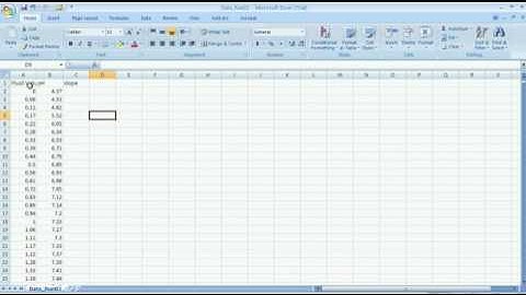 Calculating Titration Curve Slopes in Excel 2007