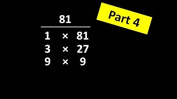 Chapter 6 - Lesson 11:  Finding Factor Pairs, PART 4