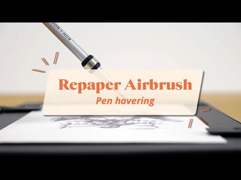 Repaper Airbrush (Pen Hovering) - Tutorial ✍️ - video from Iskn