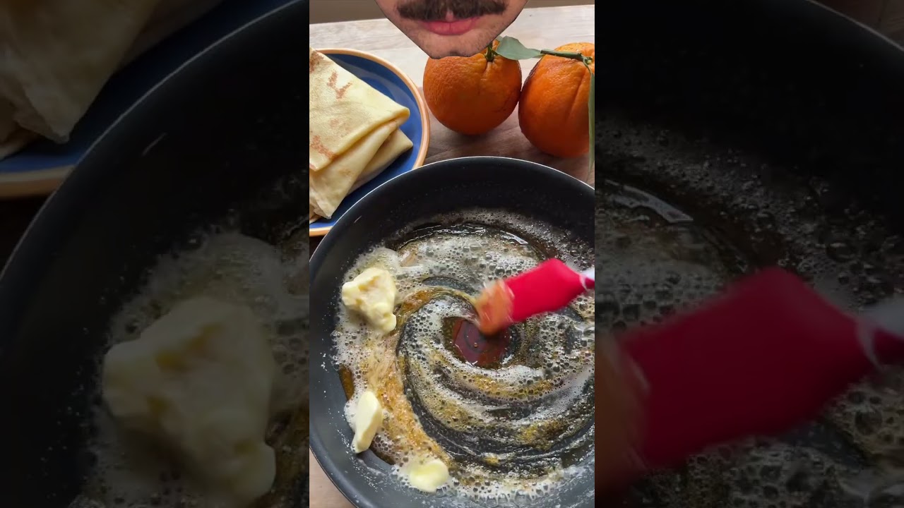 🥞 KAT KAT LEZZET 💯 FRANSIZ KREP SUZET! 🤤🥞 #shorts #pratiktarifler #yemektarifleri