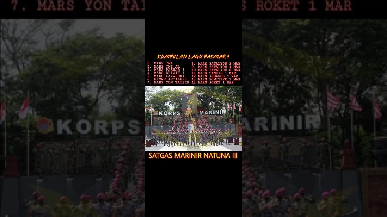 Kumpulan Mars Lagu Pasmar 1 Marinir