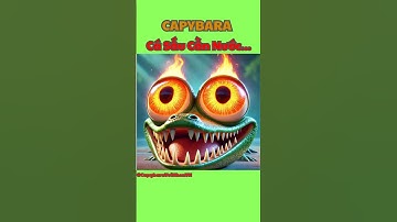 Capybara lại troll cá sấu #capybara #shorts #hàihước