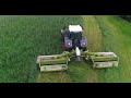 Fendt mowing with triple mowers