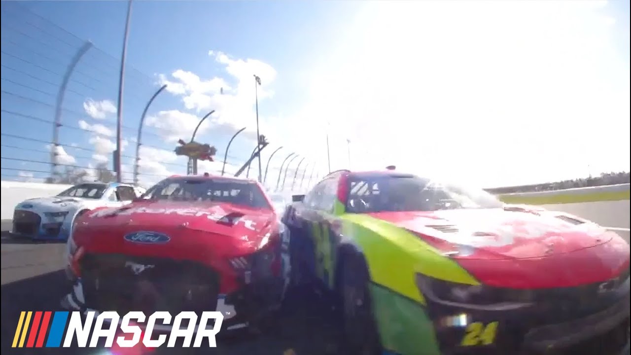 Daytona's 'Big One' from every in-car camera | NASCAR | Daytona 500