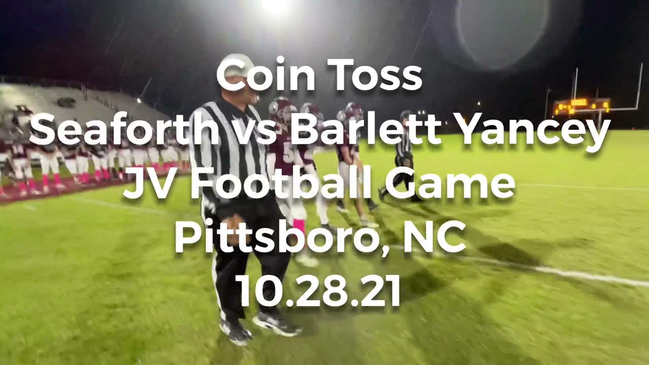 Coin toss at Seaforth JV Football game 10.28.21 YouTube