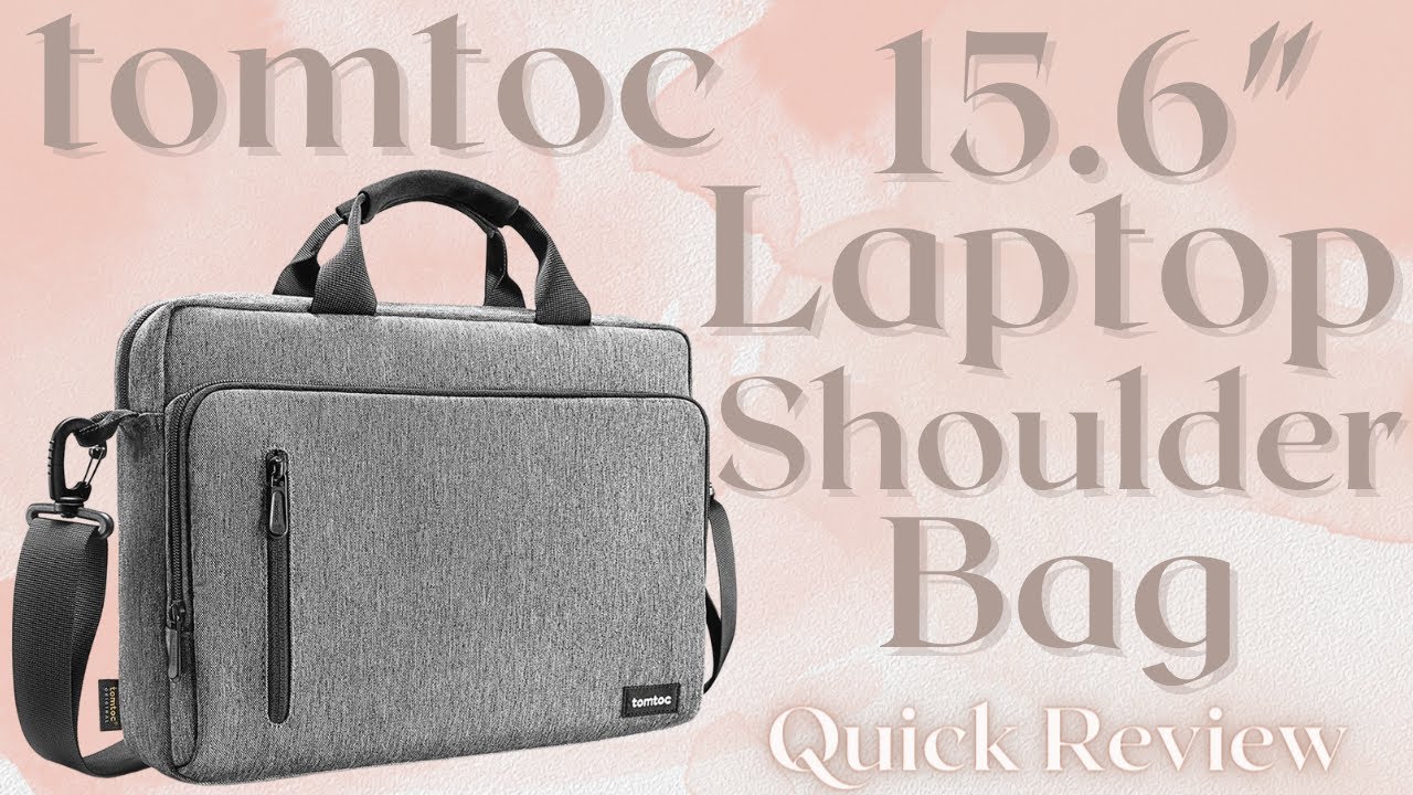 tomtoc 15.6" Laptop Shoulder Bag YouTube