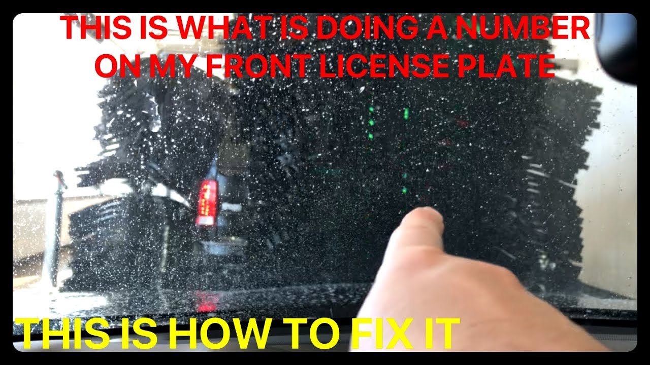 How To Keep Car Wash From Bending License Plate