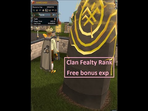 Runescape - Clan Fealty Rank explanation
