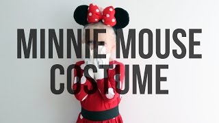 No Sew Minnie Mouse Homemade Halloween Costume for Kids