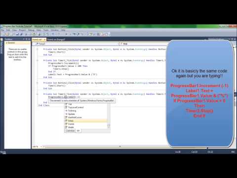 How to make an advanced progress bar in visual basic 2010 express
