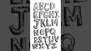 Font Design EP29 How to Handwriting Fonts English Alphabet and Hand drawing lettering A to Z