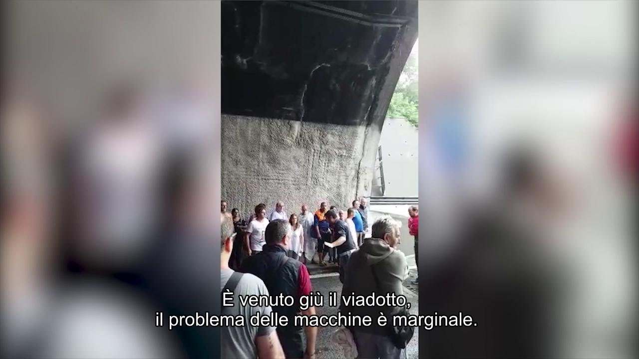 Genova, crolla ponte Morandi. La lucidità del poliziotto: 