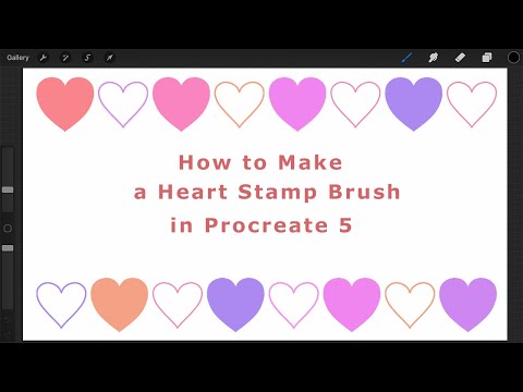 How to Make a Heart Stamp Brush in Procreate 5