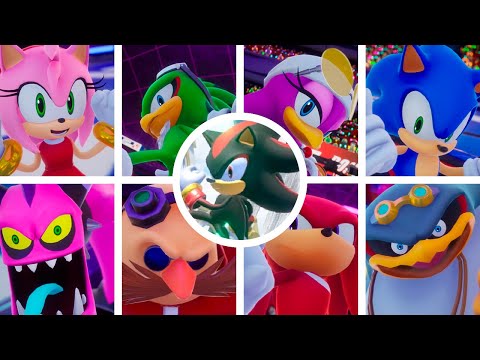 Sonic Racing: CrossWorlds - All Shadow The Hedgehog Rival Interactions [SPANISH]