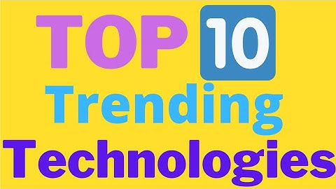 Top 10 Technologies To Learn in 2021 | Trending Technologies in 2021 #trending