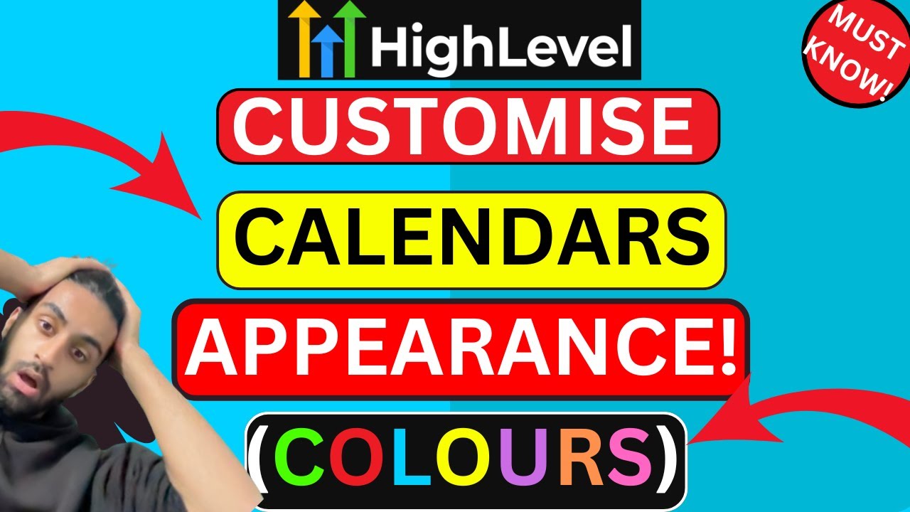 How To CUSTOMISE GoHighLevel CALENDAR Appearance! (MUST KNOW!) - YouTube