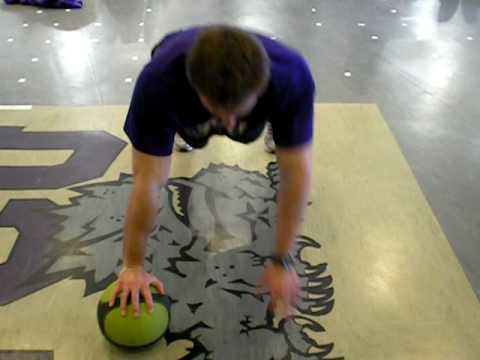 Medball Scap Pushup