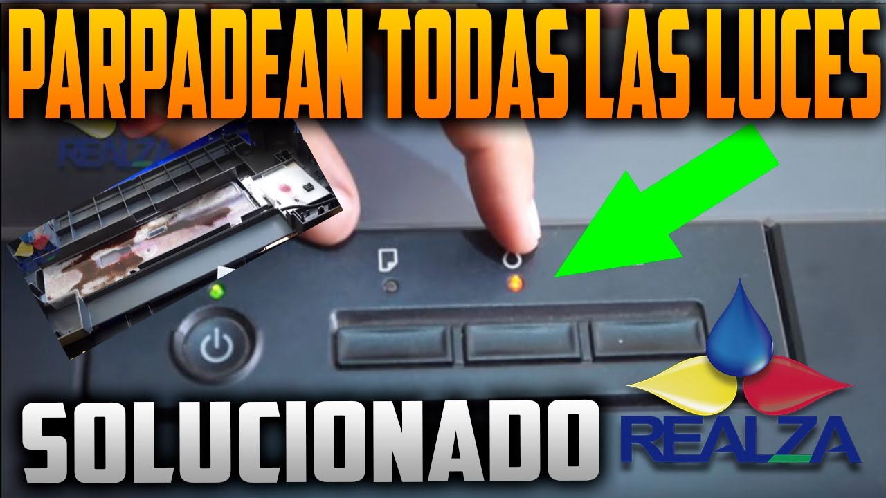 🔴Como hacer MANTENIMIENTO a IMPRESORA EPSON L1300 - parpadean las luces  ¿Almohadillas llenas? - YouTube