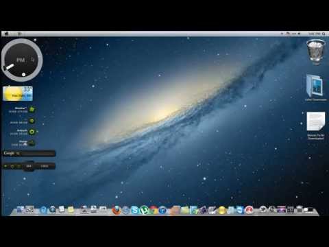 Make Windows 7/Vista Look Like Mac OS X (Mountain Lion)
