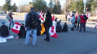 Pacific Highway Crossing on Feb 12, 2022 #freedomconvoy