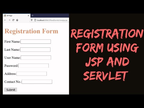 Registration Form using JSP and Servlet