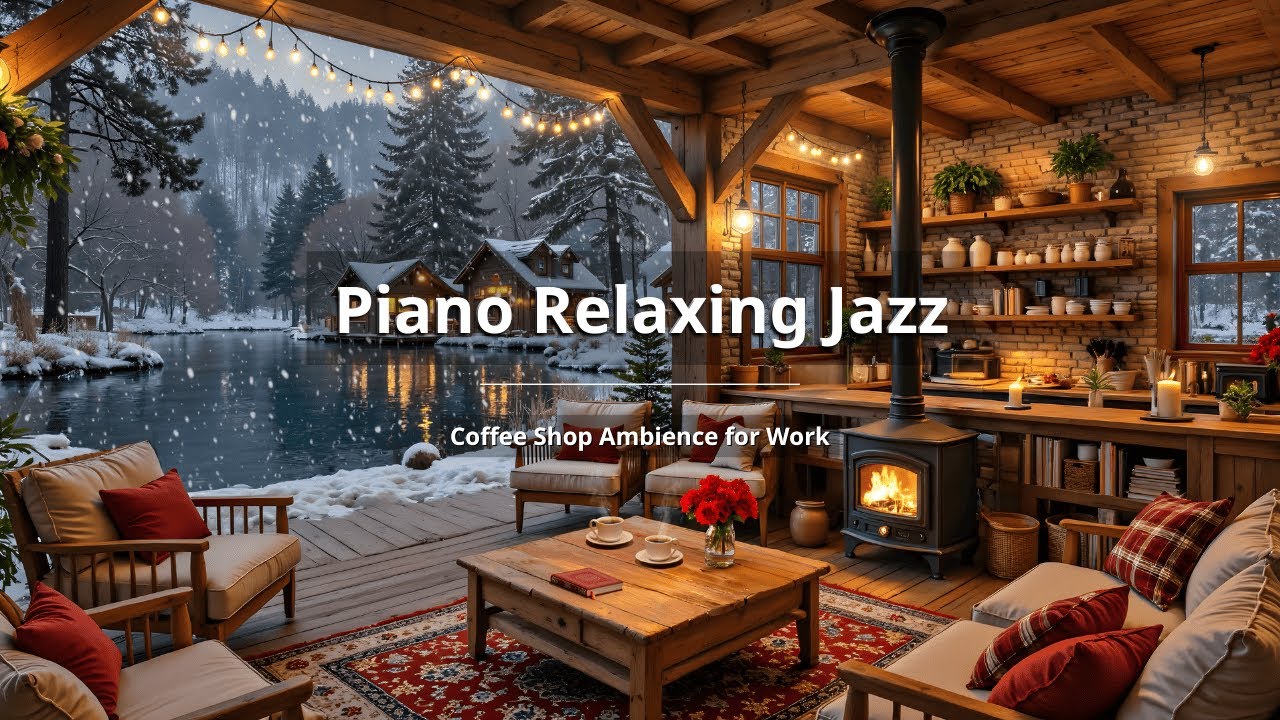 Без Рекламы | Зимняя Рояльная Джазовая Музыка Для Учёбы 🎉 Спокойная Инструментальная Джазовая Му...