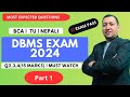 DBMS BCA 2024 Solved Questions | Part 1 | Entity, DBMS Merits, Three Schema Architecture | Nepali