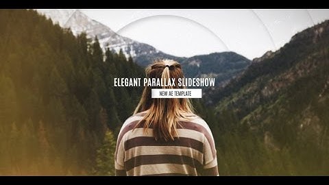 Elegant Parallax Slideshow - After Effects CS5 Template