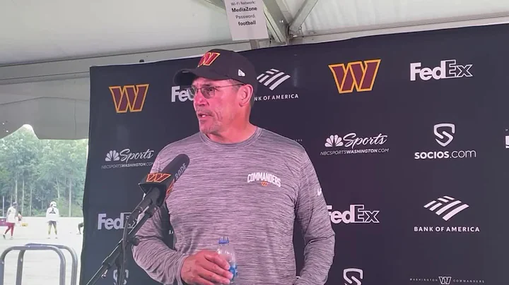 Ron Rivera wishes Antonio Gandy-Golden the best af...