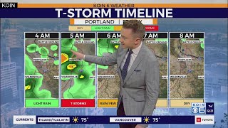 Lightning potential increases across Portland metro Friday