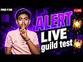 FREE FIRE LIVE GUILD TEST GIVEAWAY | FF LIVE GIVEAWAY REDEEM CODE | FF LIVE TEAM CODE GIVEAWAY