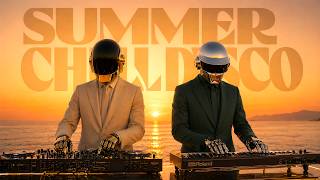 Daft Punk Inspired Chill Disco  Sunset Dj Session  Summer Beach Groove U0026 Tropical Night Vibes