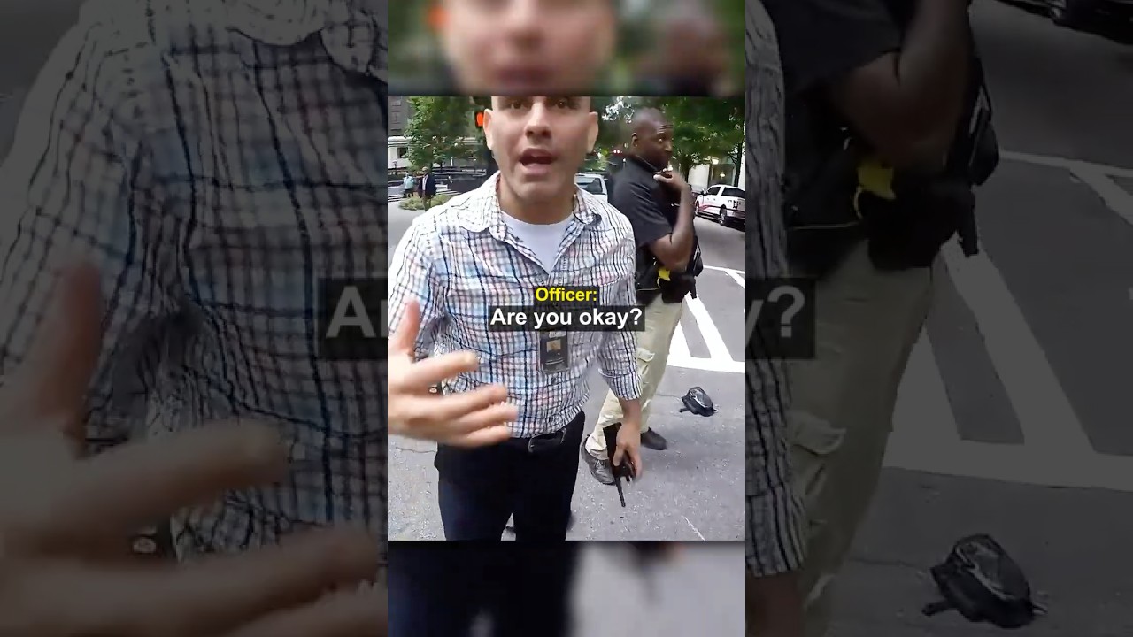 Biker Breaks Down After a Crash