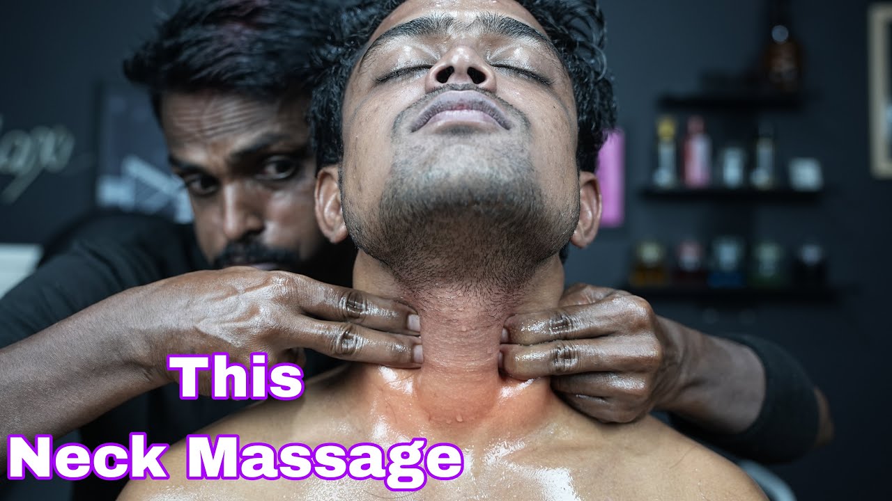 Hard Neck Massage ASMR | Neck Massage With Neck Cracking | Head ...