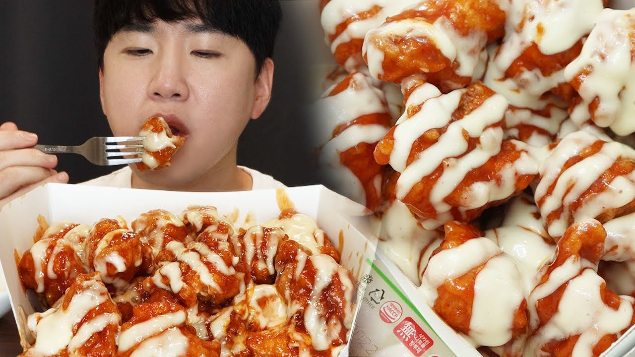 처갓집 슈프림양념치킨은 순살아입니꺼.. mukbang