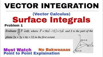 16. Surface Integral | Concept & Problem 1 | Vector Integration | Vector Calculus