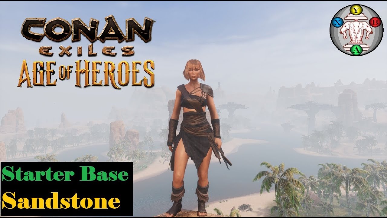 Conan Exiles ep 5/8 (Starter Base) Sandstone Base Build