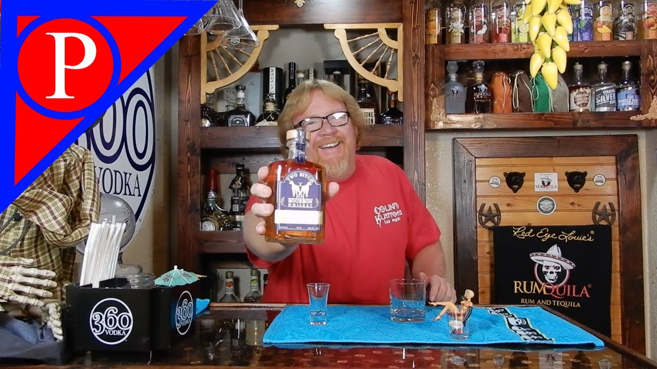 Two Bitch Spirit's Two Bitch Bourbon Whiskey Eureka Gold and the Cherry Hound mixed drink - YouTube