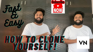 How to clone yourself using VN editor | Fast and Easy | Mobile Editing | Bearded Launda